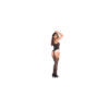 Bodystocking noir en résille style soubrette - Mapalé